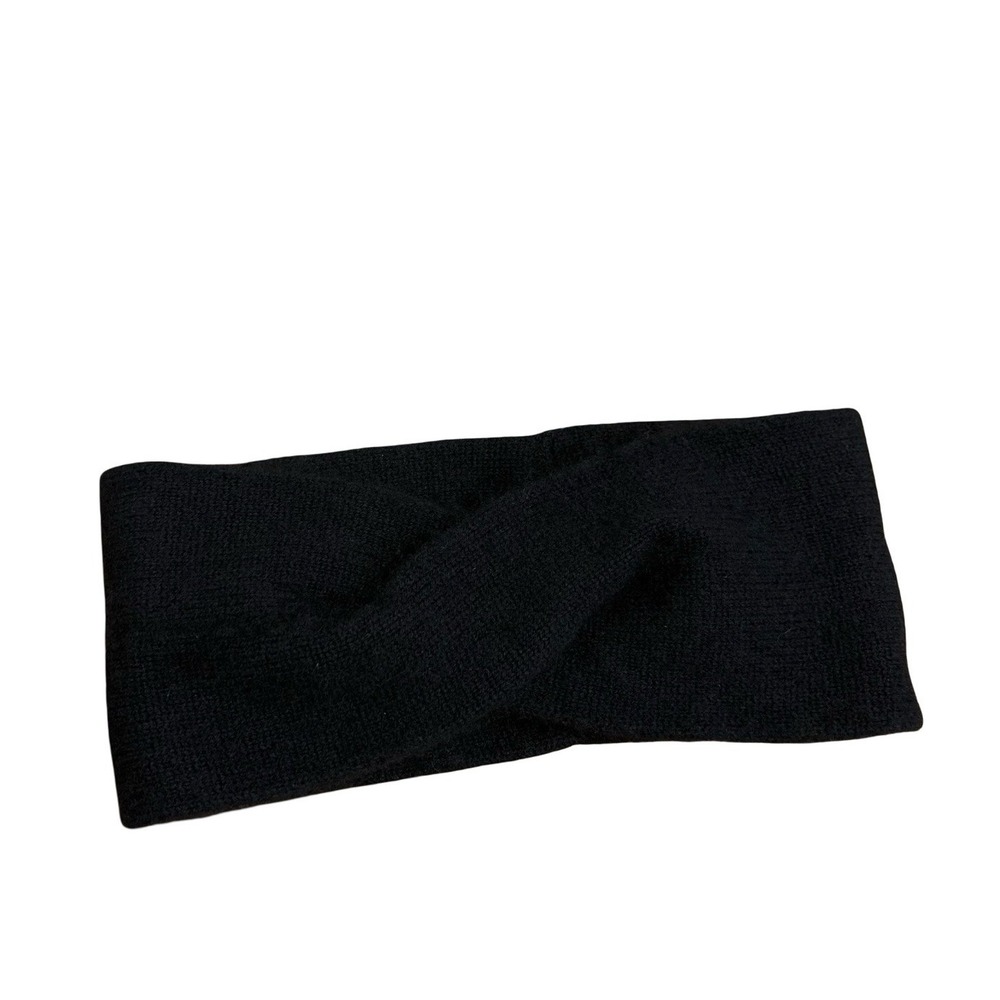 naadam twist cashmere headband black